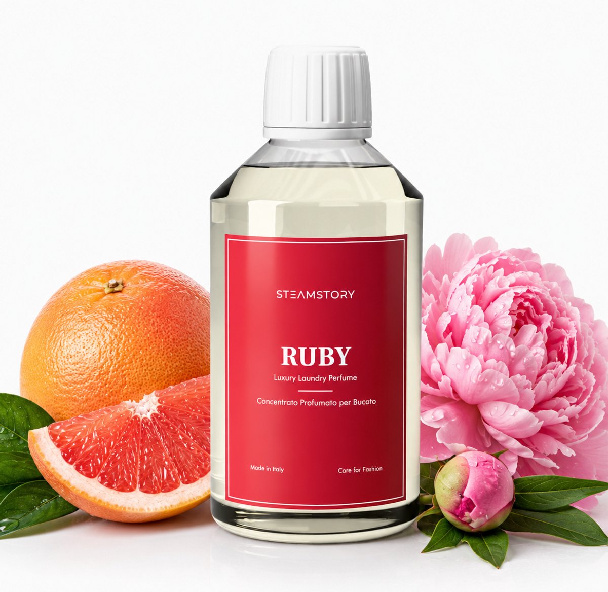 SteamStory Luxe Wasparfum Ruby - Luxe bloemige geur met citrus, roos & amber - 250 ml