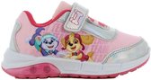 Paw Patrol - Schoenen voor meisjes met lichtjes - Everest en Skye Sneakers voor kinderen met klittenband - Lichtgevende kindersneaker - Maat 27 - Roze