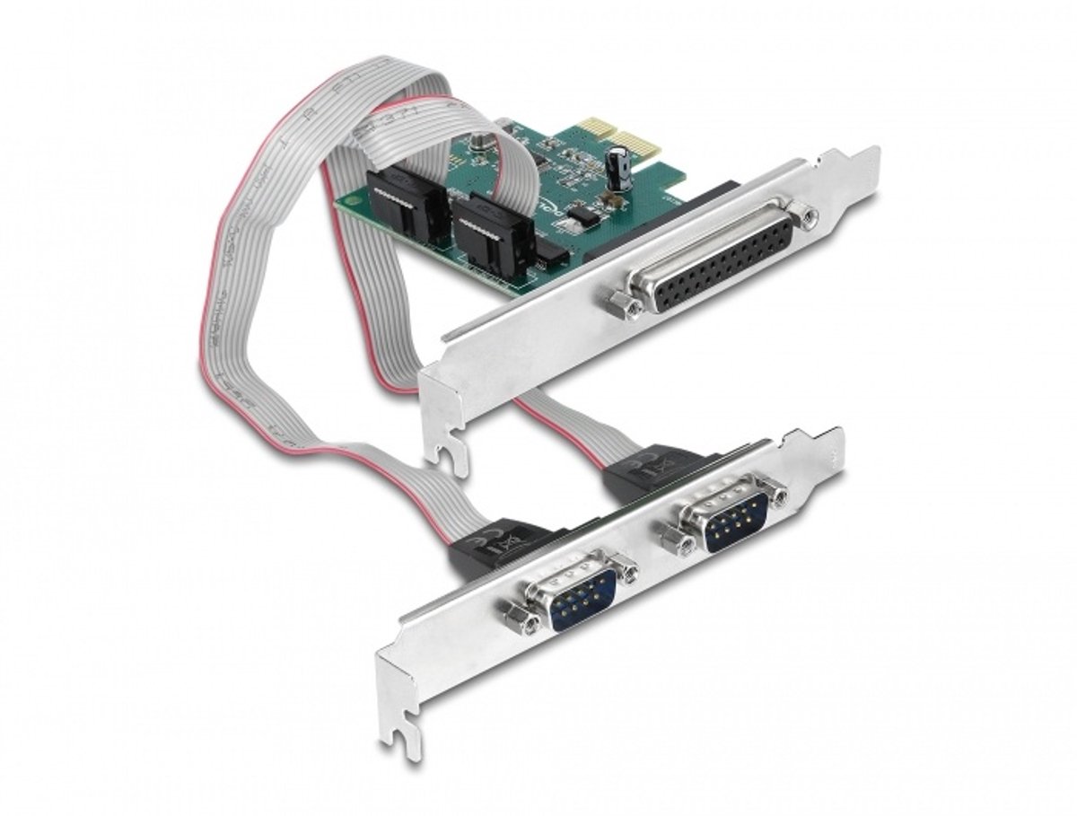 PCI Express-kaart tot 2 x Seriële RS-232 + 1 x Parallel IEEE1284