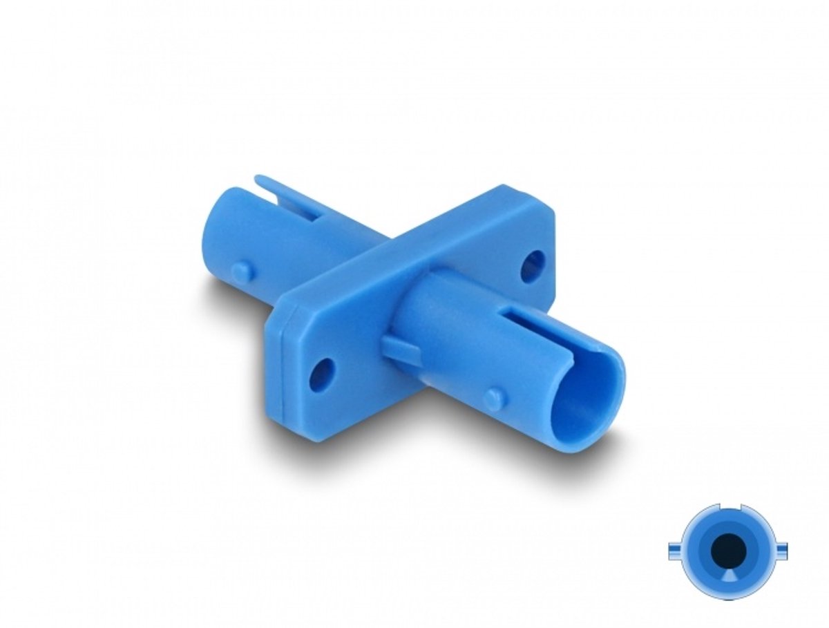 Optische vezel koppeling st simplex vrouw naar st simplex vrouwelijk blauw