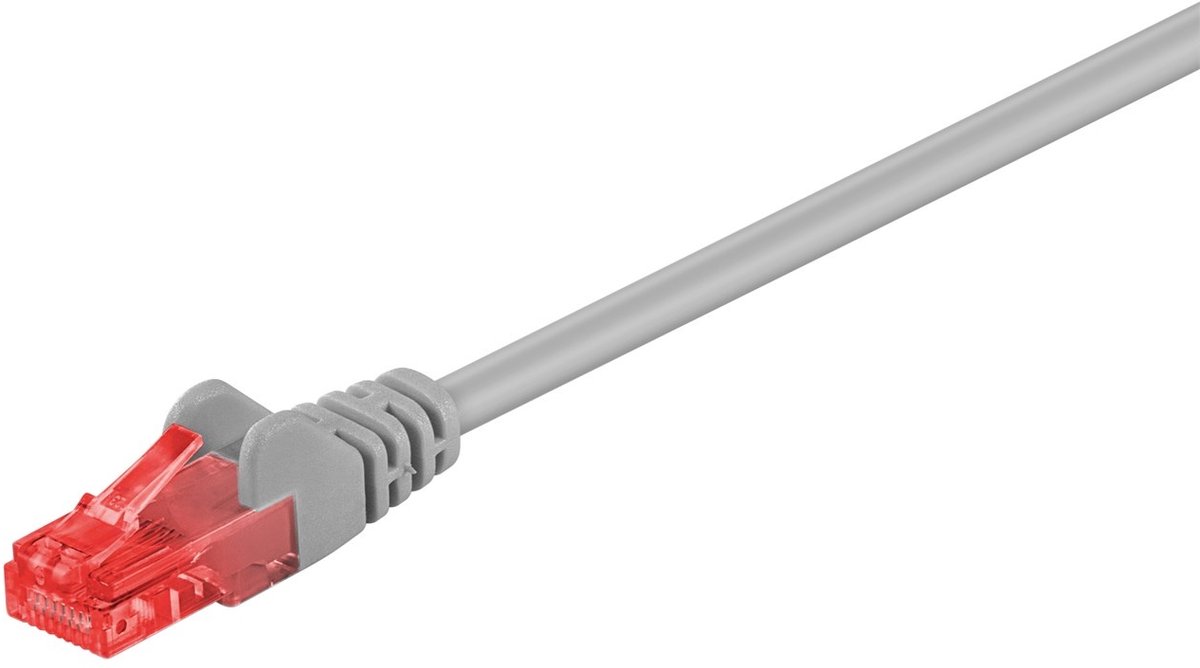 Wentronic CAT6 Netwerkkabel - RJ45 - Grijs - 3 m