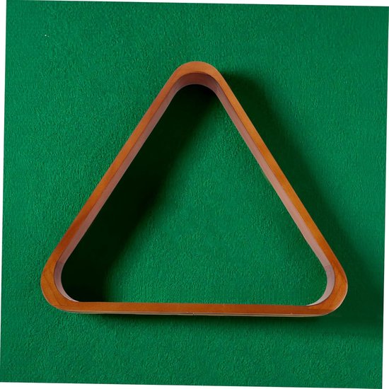 Biljarthouder - Driehoekrek Pooltafel - Biljart Organiseren - Duurzaam Grenenhout - 30x27x3 cm - Houtkleur — afbeelding 4
