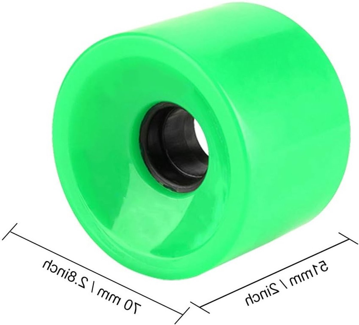 Skateboard wielen 70 x 51 mm voor longboard duurzame polyurethaan wielset voor soepel rijden
