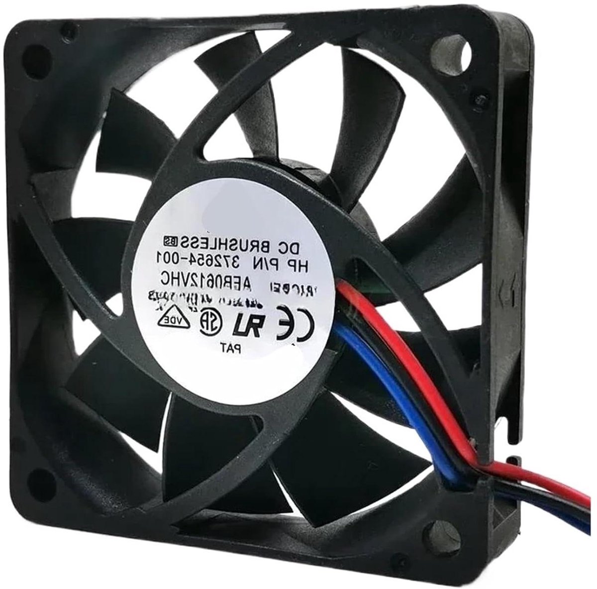 Ventilator - Koeler - Apparatuur Koelen - Compact Ontwerp - 60x60x15mm - Zwart