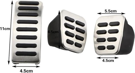 Pedaalhoezen Set - Auto Interieur - Verbeterde Grip - Antislip Ontwerp - 1 Stuk - Metaal — afbeelding 4