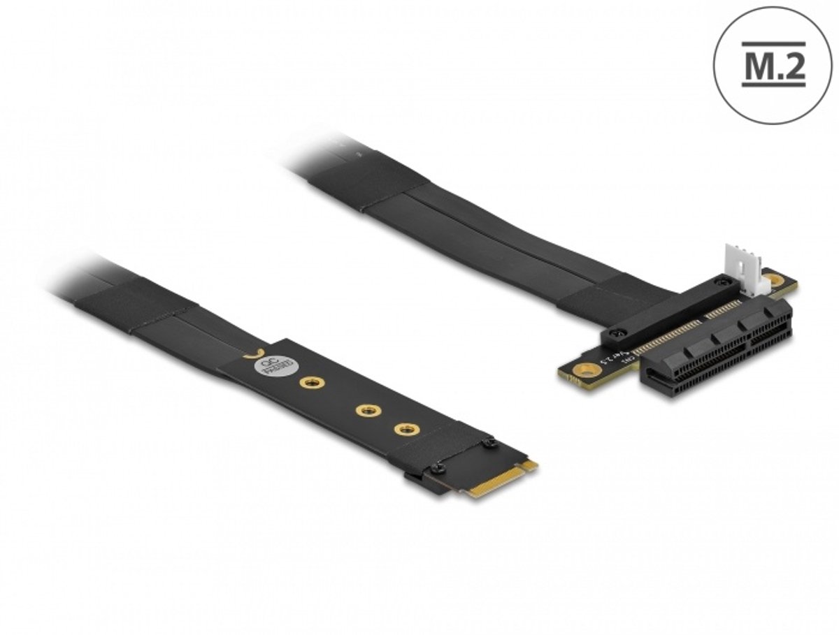 M.2 Key M naar PCIE X4 NVME -adapter met een kabel van 20 cm