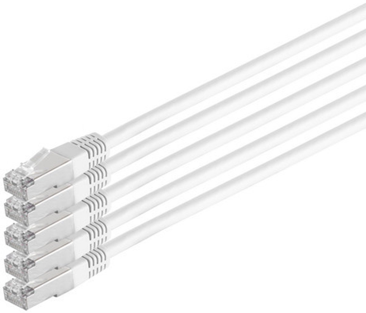 S/CONN cat.6 S/FTP 0.25 m netwerkkabel Wit 0,25 m Cat6 S/FTP (S-STP)