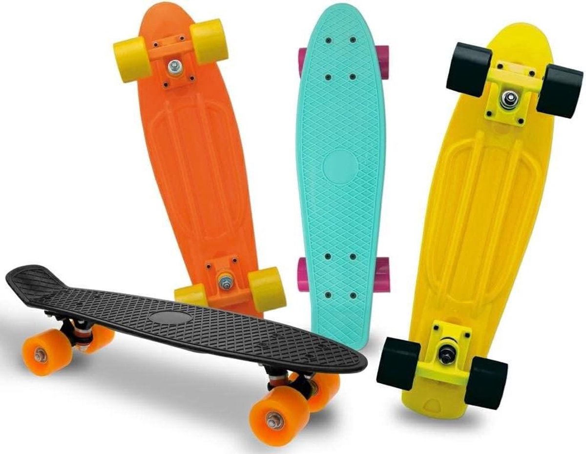 Skateboard - Board - Buiten spelen - Kunststof dek - 57 cm - Neon