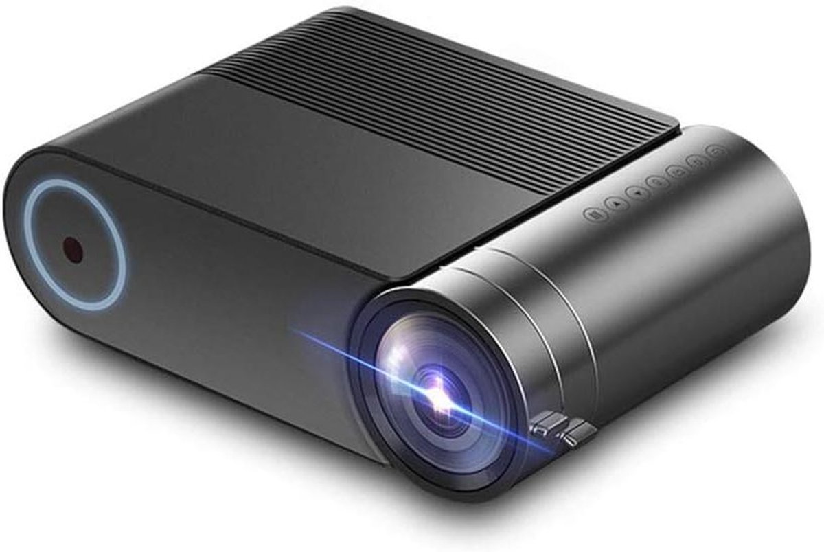 Draagbare Beamer - Mini Projector - Thuisbioscoop Creëren - HD 1080P Resolutie - Compact Formaat - Zwart