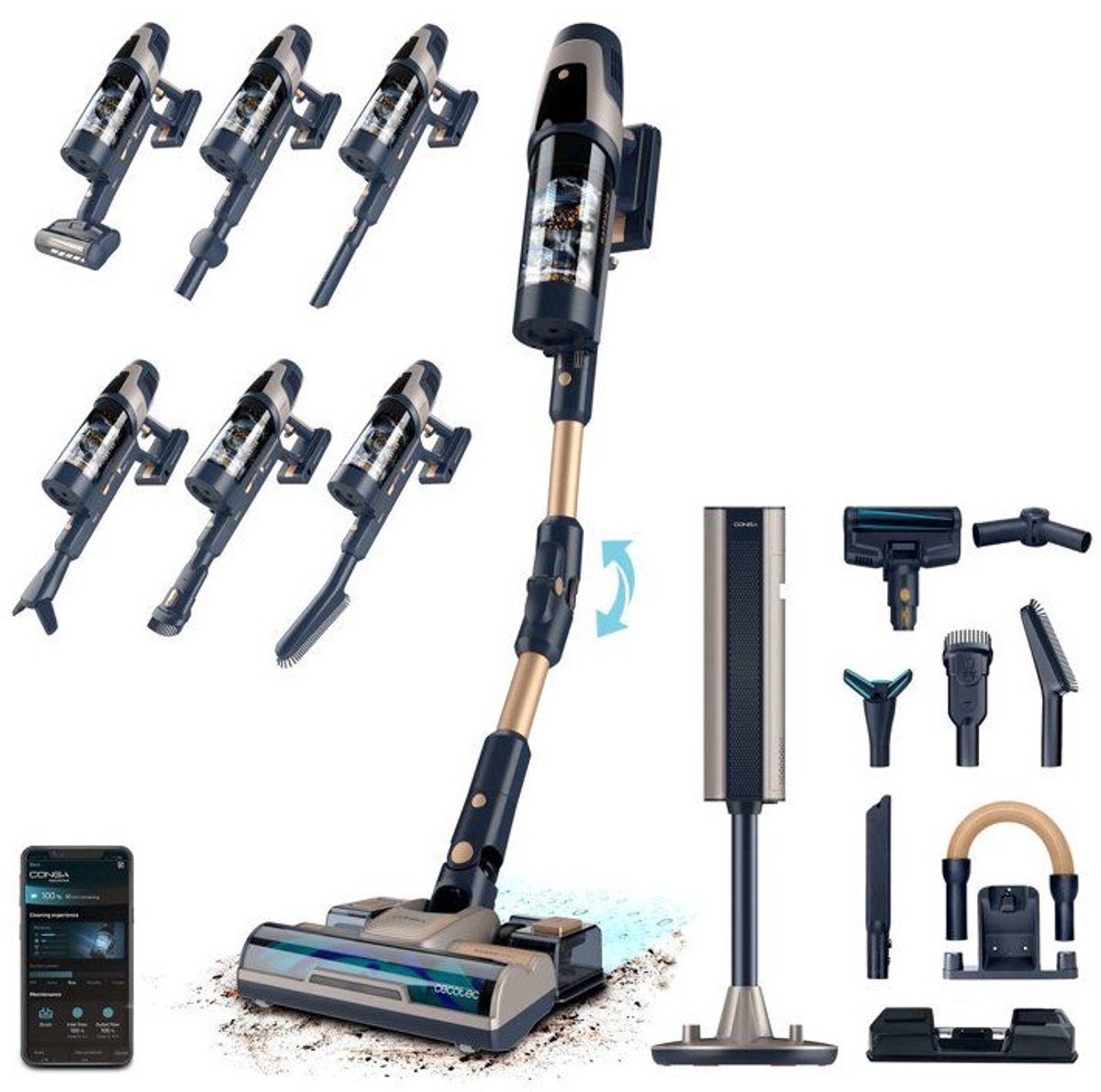 Steelstofzuiger Cecotec RZ90 AI AquaPet Flex Connected 850 W