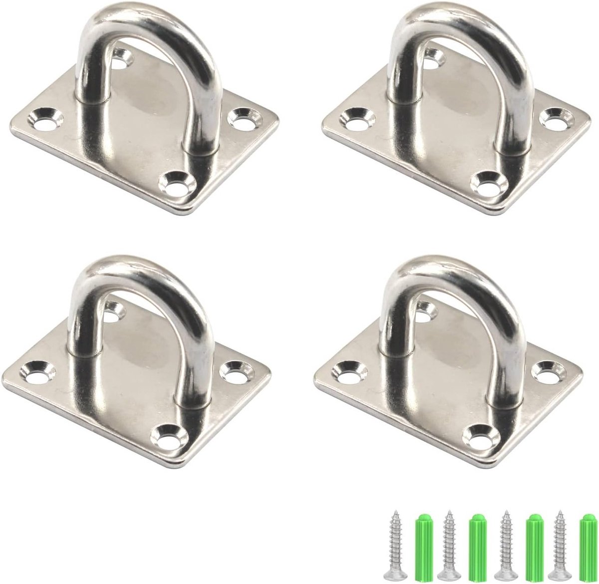 M8 Pad Eye Plate 304 RVS U Haak Ring Haken Plafond Haak Schroef in Haak Ogen