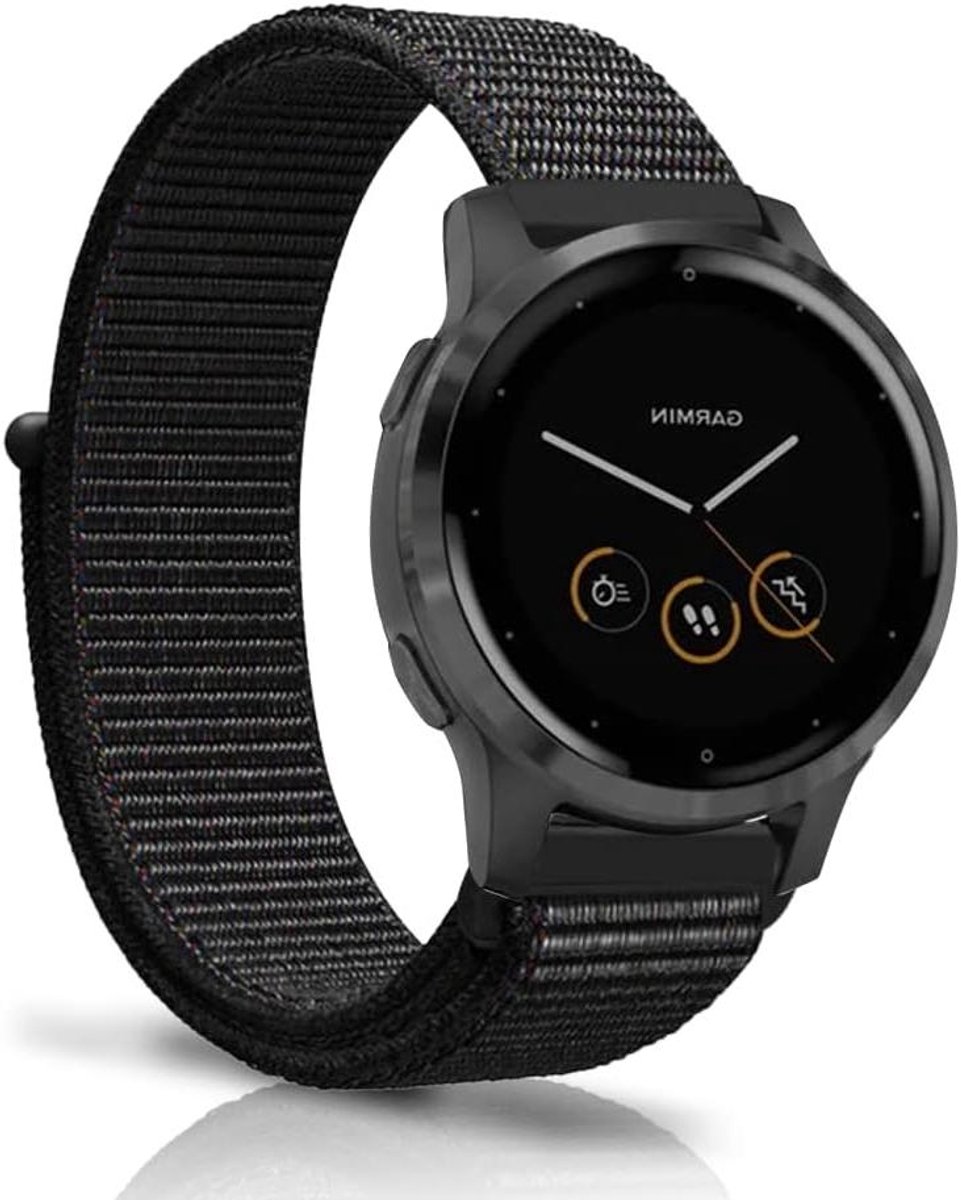 Horlogeband - Smartwatch band - Dagelijks gebruik - Zacht en ademend - 18 mm - Zwart