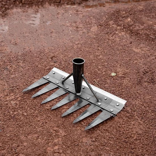 Onkruidverwijderaar Tuin - Jate gereedschap - Tuinonderhoud - Afneembaar handvat - 7 tanden - Metaal — afbeelding 5
