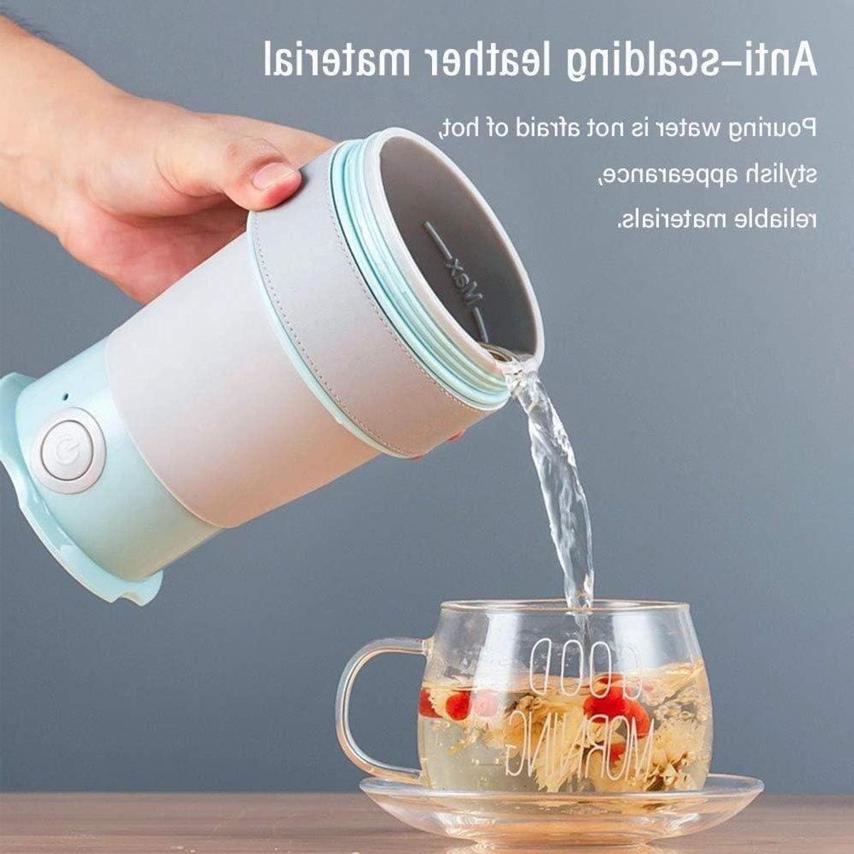 Opvouwbare Waterkoker - Reis Waterkoker - Snel Water Koken - Compact Opvouwbaar Design - 0.45L Capaciteit - Wit