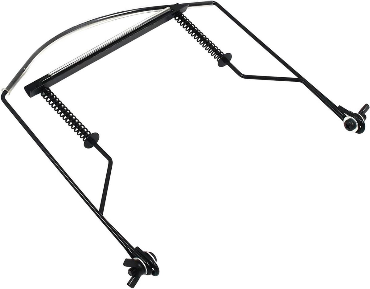 Harmonica houder - Nekclip mondorgel - Handsfree spelen - Verstelbaar metaal - 10 gaten - Zwart