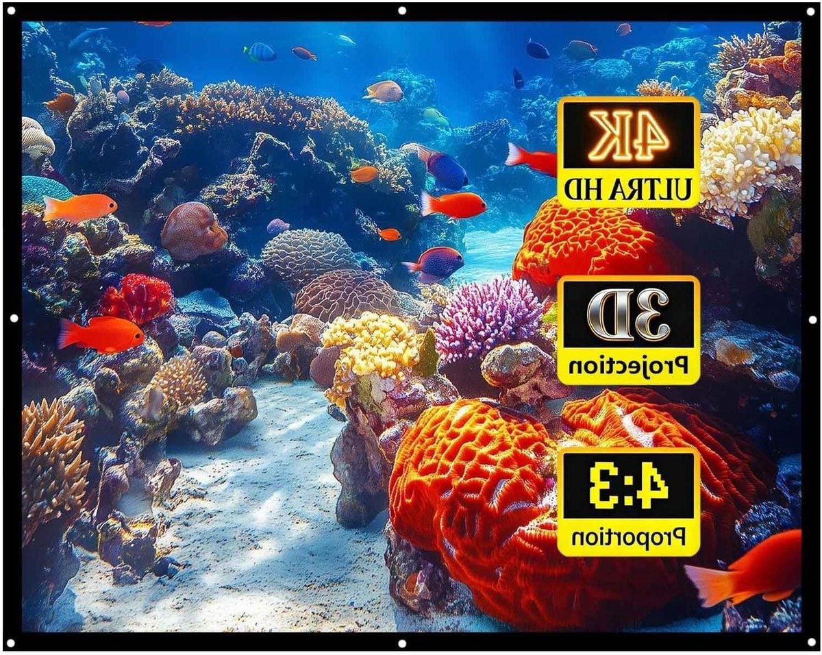 Opvouwbaar Projectiescherm - Draagbaar Scherm - Thuisbioscoop Presentaties - Kreukvrij Glasvezel - 180 inch - Wit