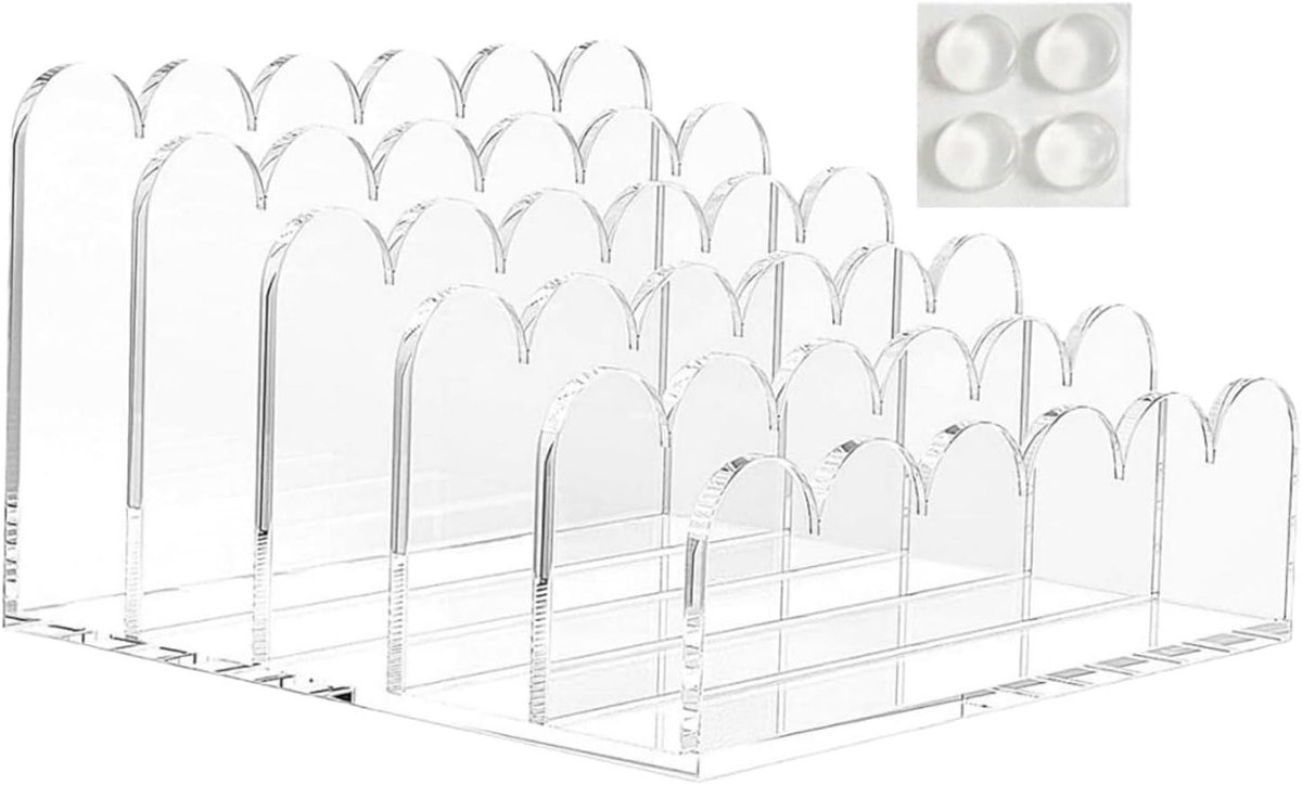 File Organizer - Mail Sorter - Bureau Organisatie - Vijf Compartimenten - 17.4 cm - Transparant