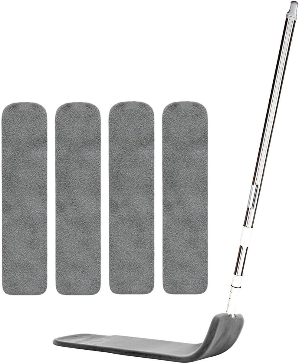 Spleetstofzuiger - Microvezelborstel - Diep Reinigen - Flexibel Bereik - Telescopisch - Grijs