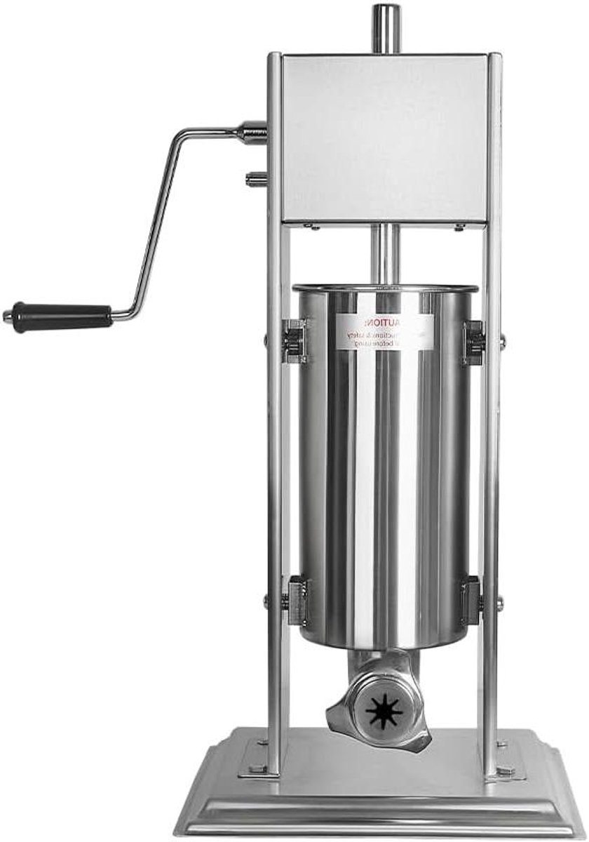 Churro Maker - Deegspuit Machine - Desserts Maken - Handmatige Verticale Bediening - 3L Capaciteit - Zilver