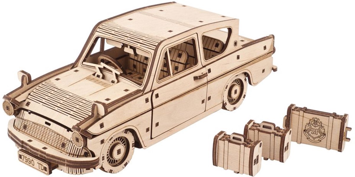 UGEARS 3D Modelbouw - Flying Ford Anglia™ - Harry Potter™ - Mechanisch Bouwpakket Hout - Educatief Speelgoed — afbeelding 20