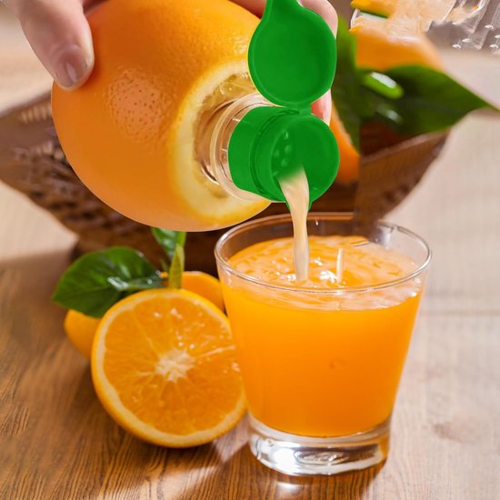 2 stuks Kumquat handmatige sapcentrifuge, mini draagbaar geel en groen optioneel, klein en handig in gebruik handmatige citroensapcentrifuge geschikt, Duurzame Lime Juicer van Merkloos — afbeelding 2