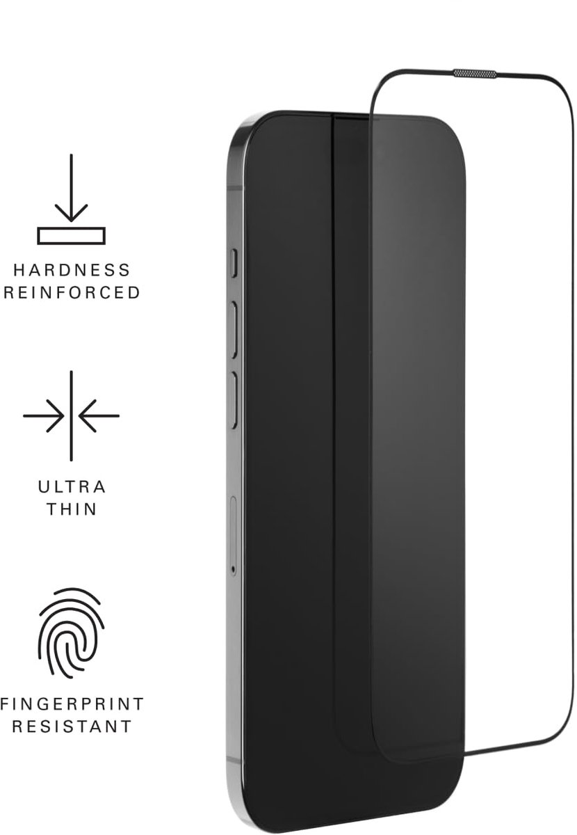 Mujjo Krasbestendige Schermbescherming - iPhone 15 Pro – Gehard Glas