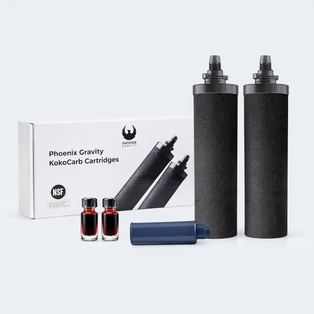 Phoenix Gravity Koolstoffilters Originele Set PFAS Waterfilter 10.000 Liter - voor Phoenix en Berkey waterfiltersystemen