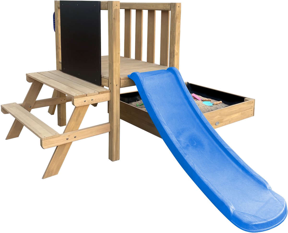 AXI Leah Mini Speeltoren met Zandbak en Picknicktafel – Grijze