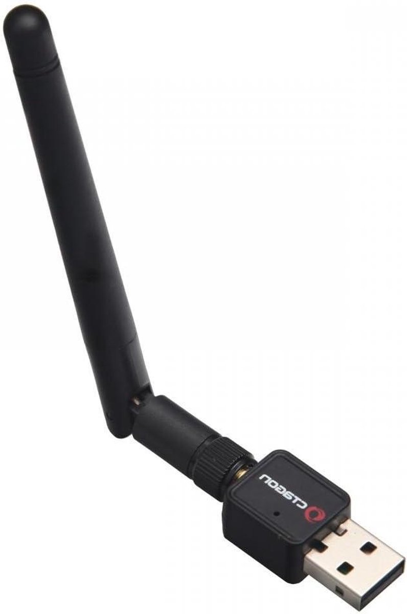 USB WLAN Stick - Draadloze Adapter - Internet Verbinding - Met Antenne - 150 Mbit/s - Zwart
