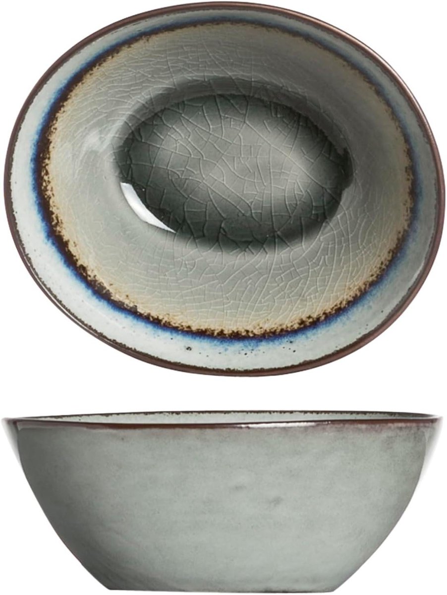 Keramische kommen - Dessertschalen set - Trendy maaltijden serveren - Vaatwasserbestendig aardewerk - 12 stuks 105 cm - Meerkleurig