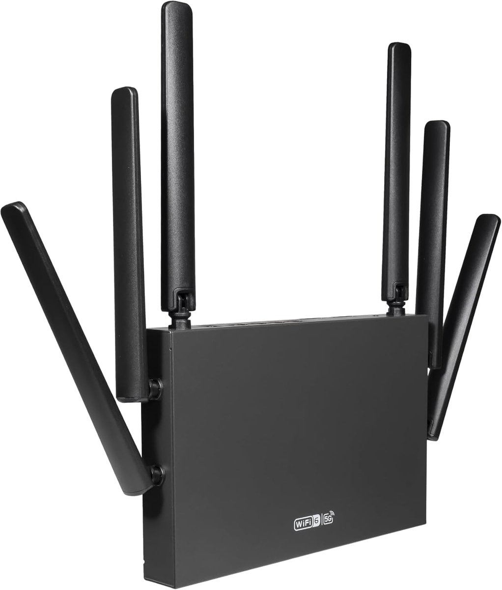 5G Router - Wifi 6 - Internet Delen - Dubbele SIM Failover - AX1800 - Zwart
