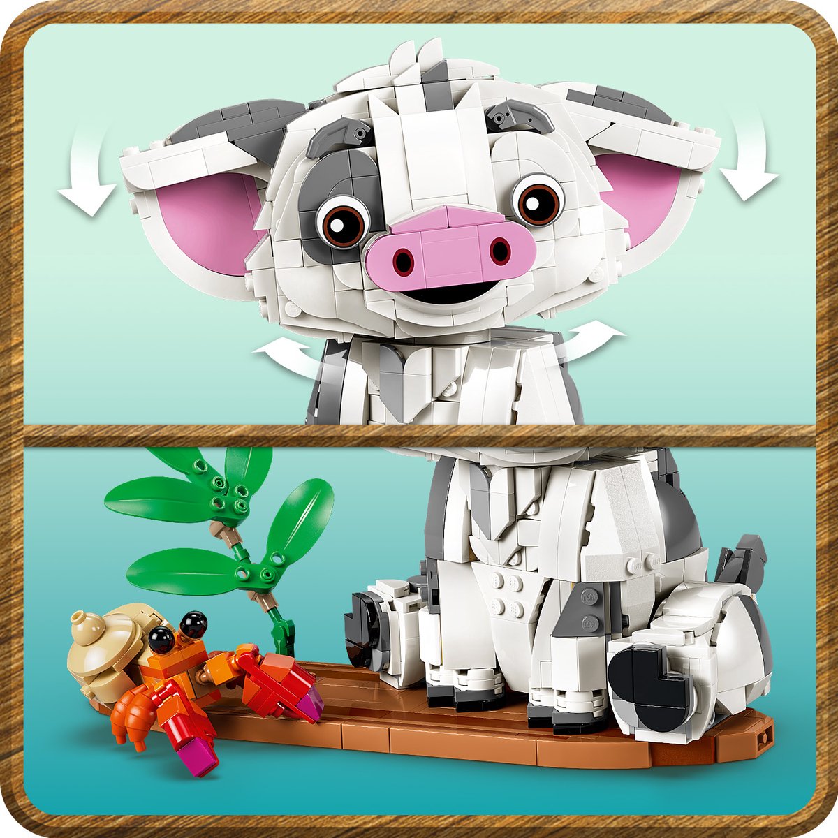 LEGO ǀ Disney Vaiana Pua Bouwbaar Dieren Speelgoed voor Kinderen en Decoratie 43292 – foto 5
