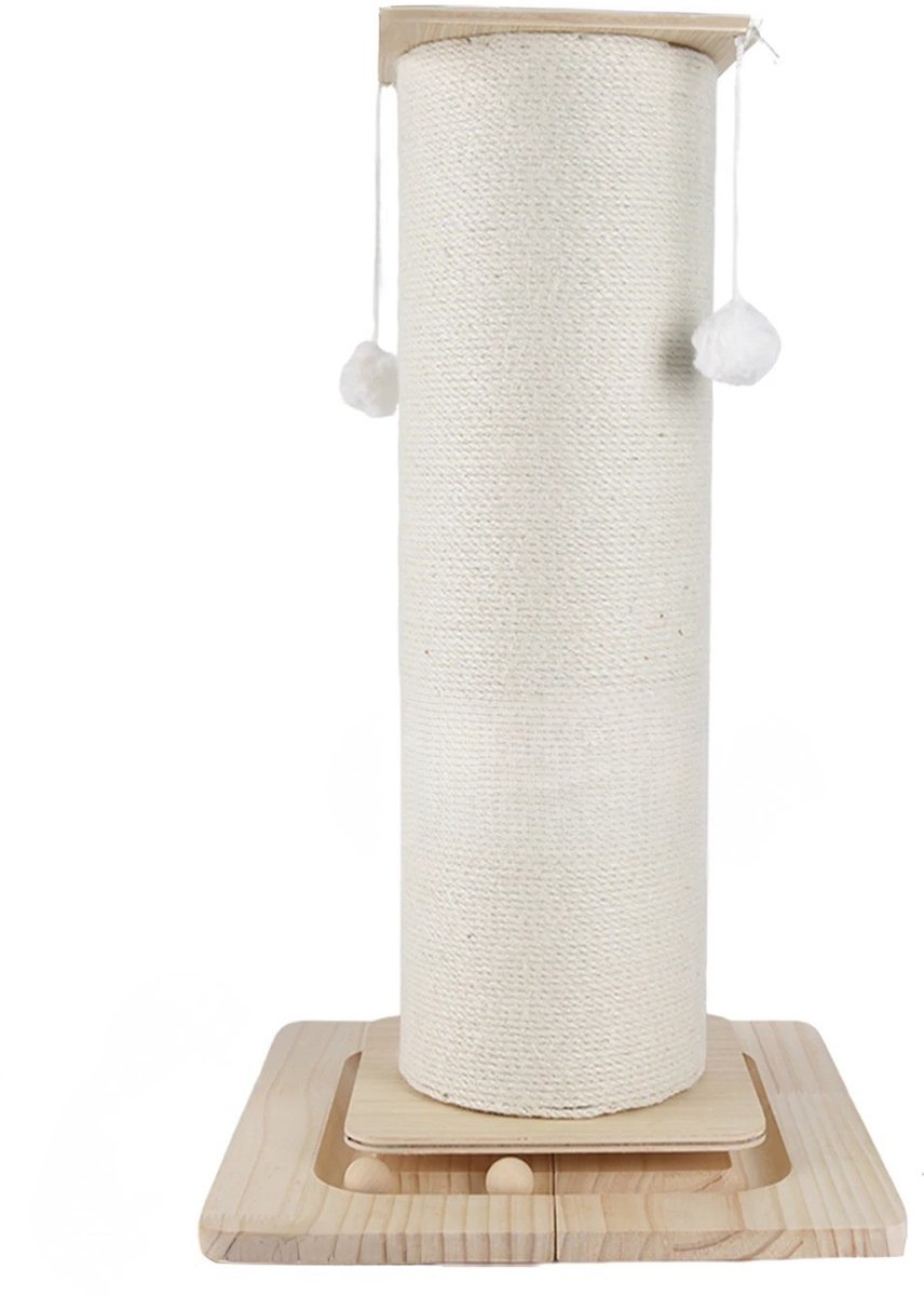 Geargalaxy Krabpaal - Kattenkrabpaal - Krabmeubel - Katten Speelmeubel - Klimtoren voor Katten - Kattenpaal - Kattenboom - 80cm