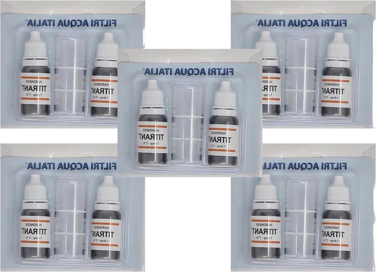 Titrant Set - Waterhardheid Test - Waterkwaliteit Meten - Franse Graden - 10 Stuks - Niet gespecificeerd