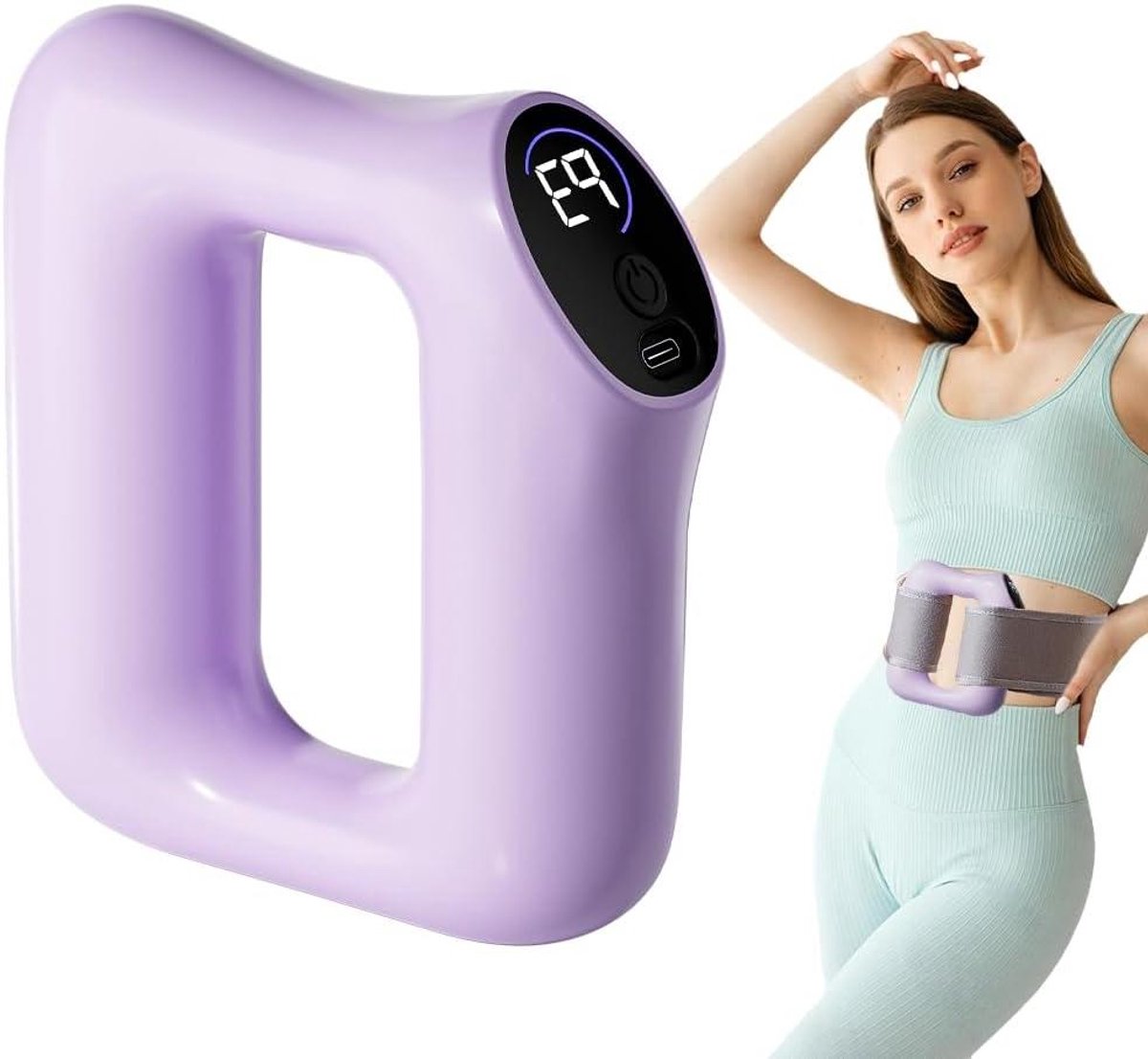 Fascia Ring - Massage Apparaat - Lichaamsvorming Spieren - 5 Snelheden 3 Modi - 3 x 1 x 3 cm