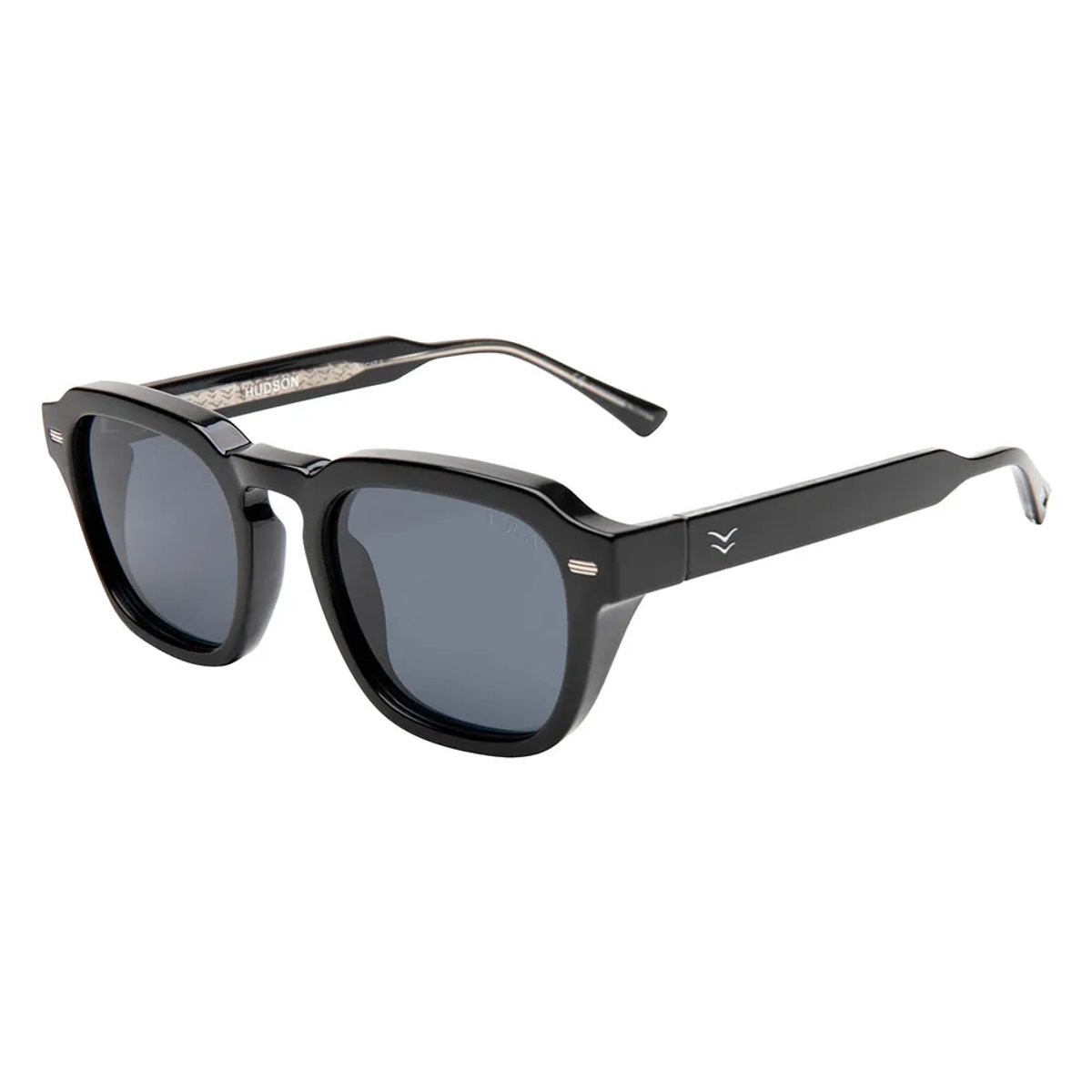 I-sea Hudson Gepolariseerde Zonnebril Zwart Smoke Polarized Man