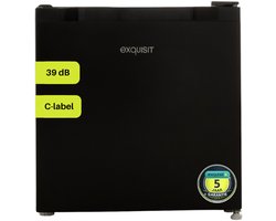 Exquisit GB40-050CB - Vrijstaande kleine vriezer - Barmodel - Instelbaar als Koeler - 5 Jaar Garantie - 31 Liter - 39dB - Zwart