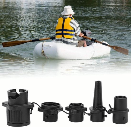 Universele Luchtventiel Adapter voor Kajak, Opblaasboot en Surfplank - Lekvrije Pompconnector van Universele — afbeelding 2