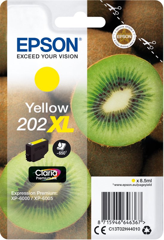 Epson Original Ink Cartridge Epson C13T02H44010 Yellow
