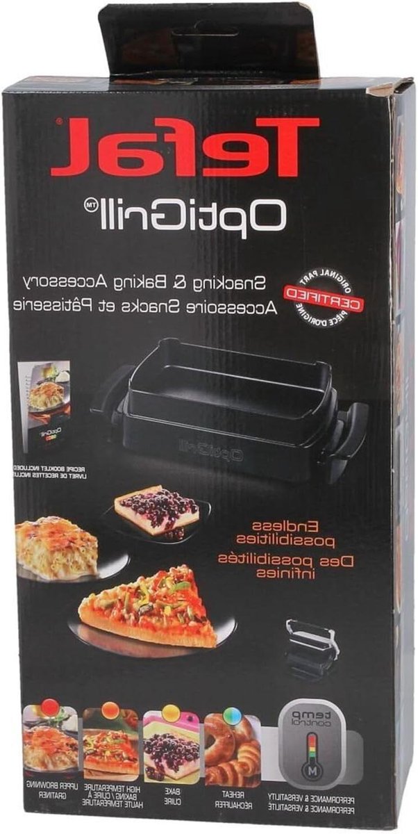 Bakschaal - Grillschaal Bakaccessoire - Contactgrill Gebruiken - Vaatwasserbestendig - 43 x 221 x 96 cm - rood
