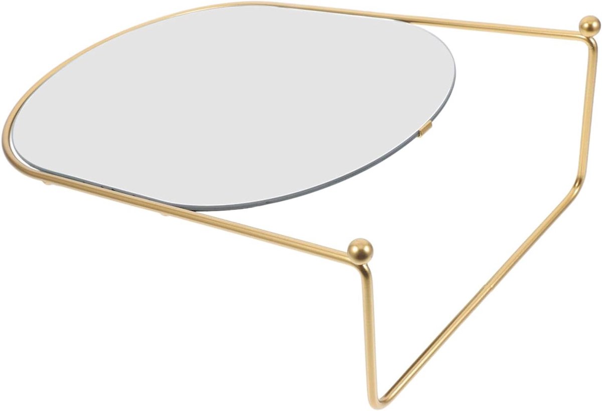 Make-up Spiegel - Verstelbare Spiegel - Make-up Aanbrengen - Hoge Resolutie - 35 cm Hoog - Goud