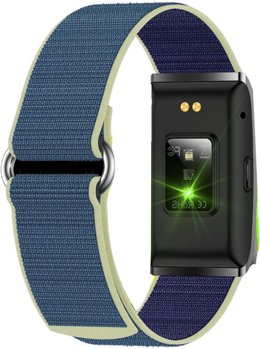 Slimme Armband - Fitness Tracker - Gezondheid Monitoren - 10m Waterdicht - 40 Dagen Standby - Blauw