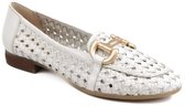 5PM MATERA SASSI Loafer Femme Cuir Chèvre Blanc Tressé