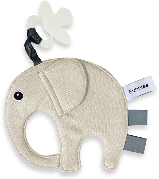 Kraamcadeau Jongen & Meisje - Baby Mutsje met Speendoekje in Luxe Gouden Geschenkdoos - beige - crème - neutraal - Origineel Kraamcadeau — afbeelding 3