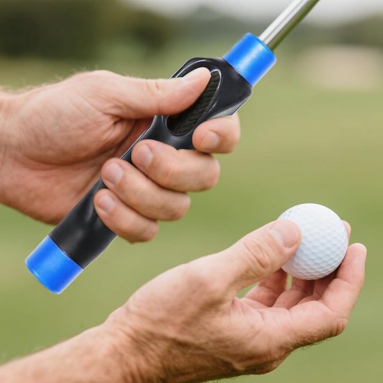 Golf Trainingsgreep - Swing Trainer - Golfslag Verbeteren - Ergonomisch Ontwerp - 15.5 cm - Blauw van GOLF — afbeelding 2