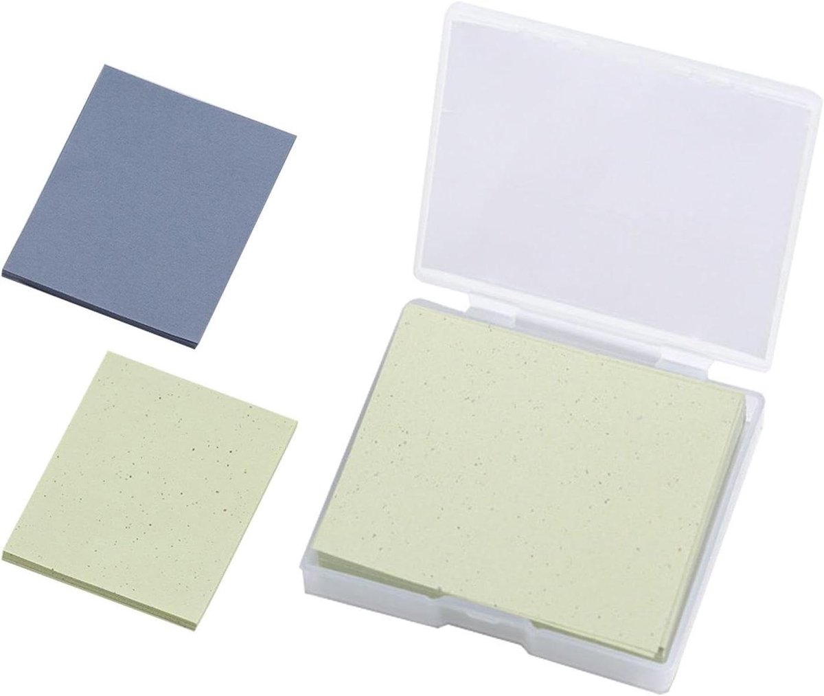 Olie Absorberend Papier - Tissues Gezicht - Huid Fris Houden - Draagbaar Ontwerp - 500 Vellen - Groen