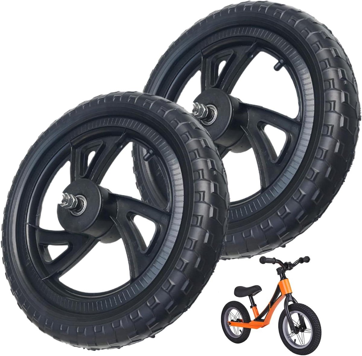 Fietswielen Kinderen Loopfiets Wiel Onderhoud Reparatie Lichtgewicht Nylon 12 Inch Stijl1