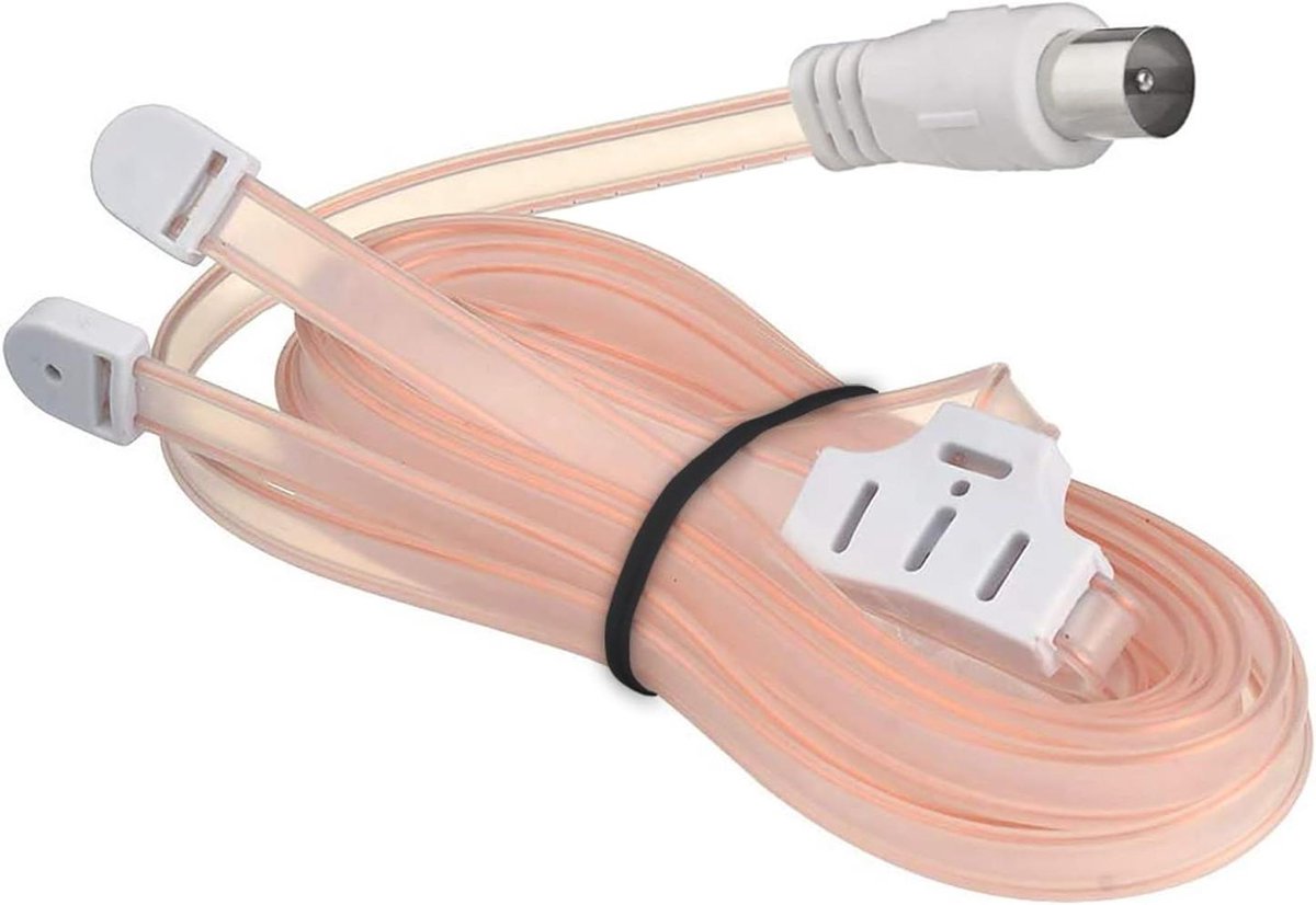 FM Antenne - Radio Antenne Dipool - Stabiel Signaal Ontvangen - Dubbele Oscillator - 1.5 meter - Wit