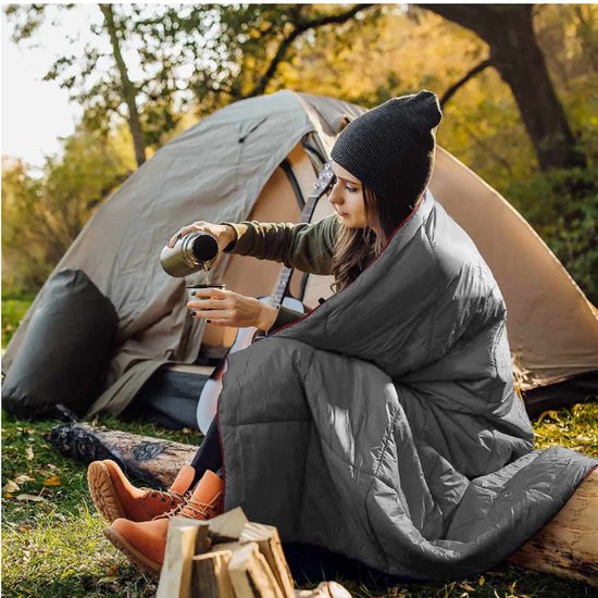 Meedeer 140x200 cm Multifunctioneel Campingdek-Gewatteerd-Opvouwbaar-lichtgewicht Slaapzak/Campingdeken-Voor reizen, stadion, camping van Meedeer — afbeelding 4