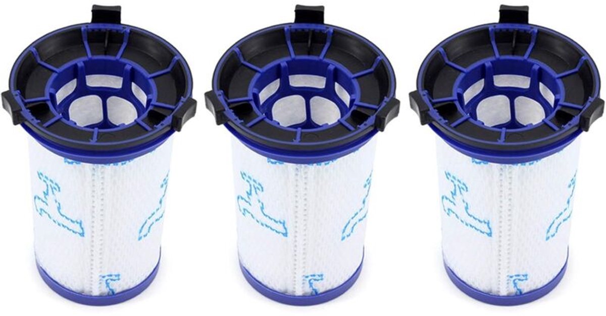 Geschikt voor Rowenta Air Force 360 X-Pert RH9015WO stofzuigers, 3-pack filters (ZR009001)